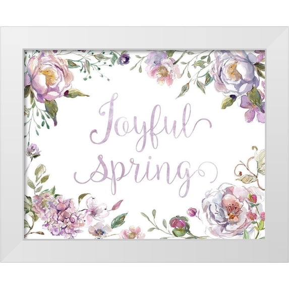 Robinson, Carol 14x12 White Modern Wood Framed Museum Art Print Titled - Joyful Spring