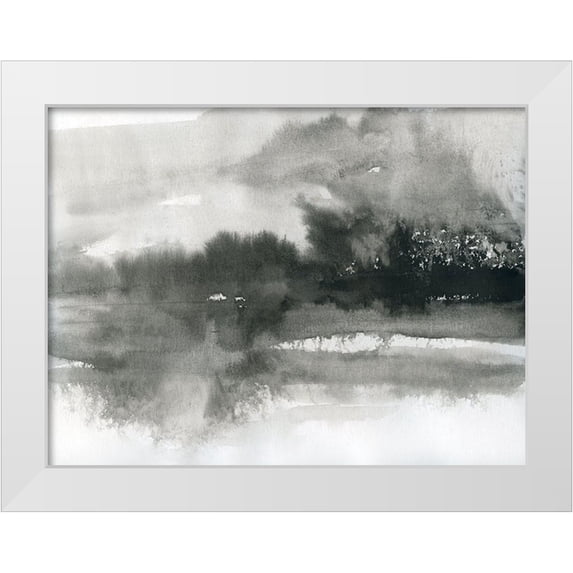 Robinson, Carol 14x12 White Modern Wood Framed Museum Art Print Titled - Lake Drama I