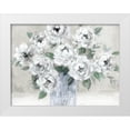 thumbnail image 1 of Robinson, Carol 14x12 White Modern Wood Framed Museum Art Print Titled - Tender White Roses, 1 of 4