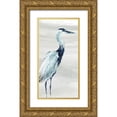 thumbnail image 1 of Robinson, Carol 14x24 Gold Ornate Wood Framed with Double Matting Museum Art Print Titled - By the Sea Crane I, 1 of 4