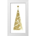 thumbnail image 1 of Robinson, Carol 14x24 White Modern Wood Framed Museum Art Print Titled - Gold Christmas Tree I, 1 of 4