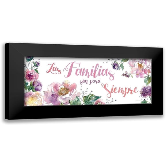 Robinson, Carol 14x8 Black Modern Framed Museum Art Print Titled - Familias Siempre