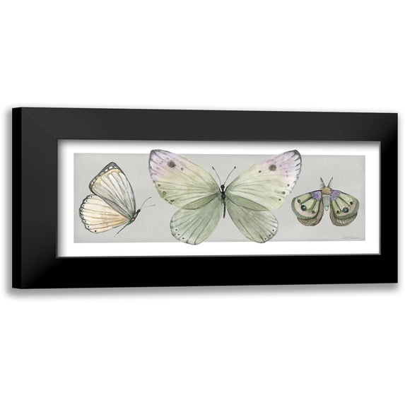 Robinson, Carol 14x8 Black Modern Framed Museum Art Print Titled - Pretty Insects II