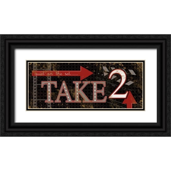 Robinson, Carol 14x8 Black Ornate Wood Framed with Double Matting Museum Art Print Titled - Take 2