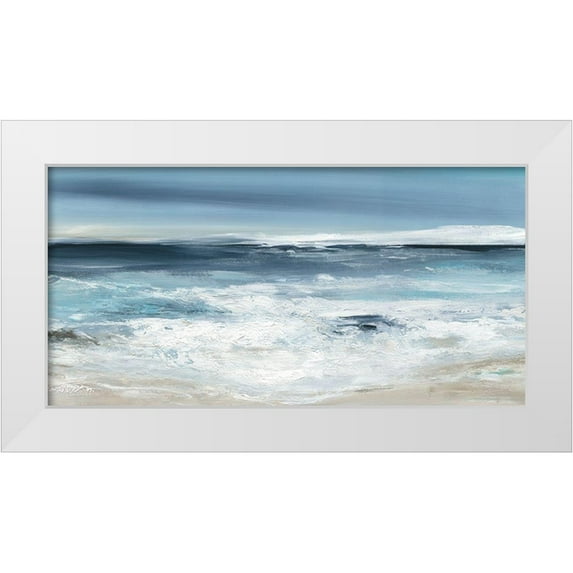 Robinson, Carol 14x9 White Modern Wood Framed Museum Art Print Titled - Long Beach