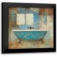 thumbnail image 1 of Robinson, Carol 15x15 Black Modern Framed Museum Art Print Titled - Aqua Spa I, 1 of 5