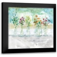 thumbnail image 1 of Robinson, Carol 15x15 Black Modern Framed Museum Art Print Titled - Color Wash Bouquet, 1 of 5