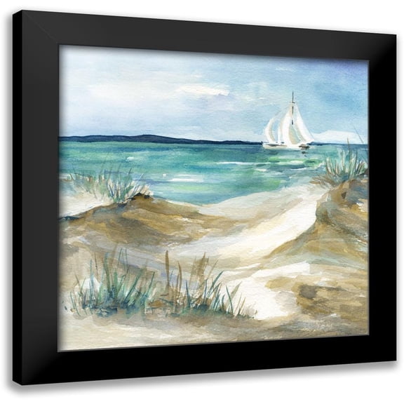 Robinson, Carol 15x15 Black Modern Framed Museum Art Print Titled - Come Sail Home