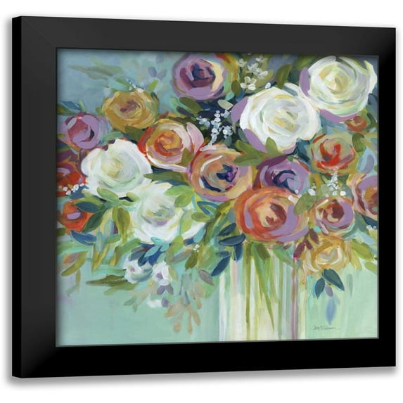 Robinson, Carol 15x15 Black Modern Framed Museum Art Print Titled - Confetti Bouquet II