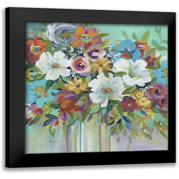 Robinson, Carol 15x15 Black Modern Framed Museum Art Print Titled - Confetti Bouquet I