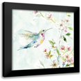 thumbnail image 1 of Robinson, Carol 15x15 Black Modern Framed Museum Art Print Titled - Hummingbird III, 1 of 5