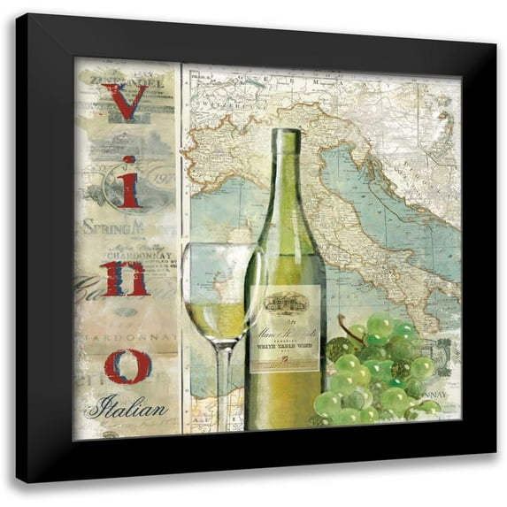 Robinson, Carol 15x15 Black Modern Framed Museum Art Print Titled - Vino