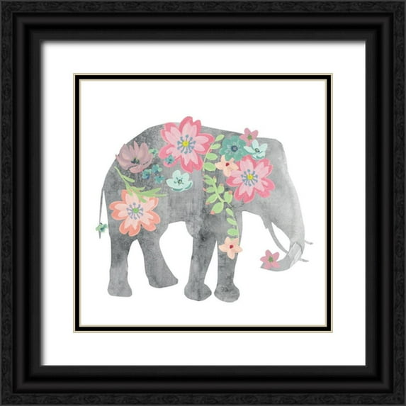 Robinson, Carol 15x15 Black Ornate Wood Framed with Double Matting Museum Art Print Titled - Girls Love