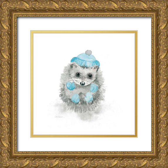 Robinson, Carol 15x15 Gold Ornate Wood Framed with Double Matting Museum Art Print Titled - Christmas Critter