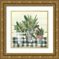 thumbnail image 1 of Robinson, Carol 15x15 Gold Ornate Wood Framed with Double Matting Museum Art Print Titled - Christmas Gingham I, 1 of 4