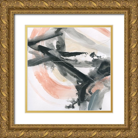 Robinson, Carol 15x15 Gold Ornate Wood Framed with Double Matting Museum Art Print Titled - Intersection II