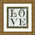 thumbnail image 1 of Robinson, Carol 15x15 Gold Ornate Wood Framed with Double Matting Museum Art Print Titled - Love, 1 of 4