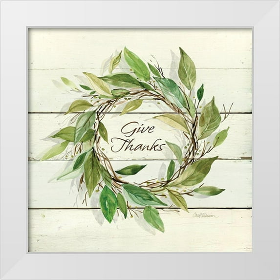 Robinson, Carol 15x15 White Modern Wood Framed Museum Art Print Titled - Bay Leaf Give