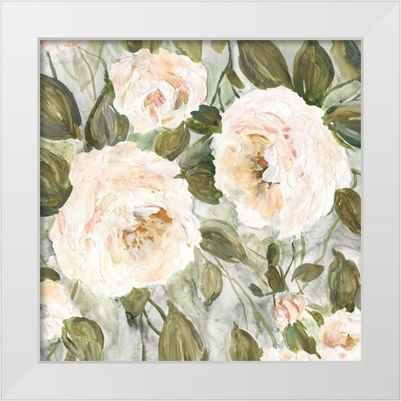 Robinson, Carol 15x15 White Modern Wood Framed Museum Art Print Titled - California Roses