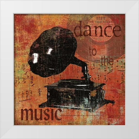 Robinson, Carol 15x15 White Modern Wood Framed Museum Art Print Titled - Dance to the Music