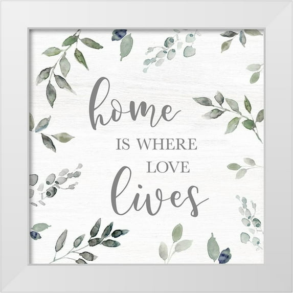 Robinson, Carol 15x15 White Modern Wood Framed Museum Art Print Titled - Love Grows