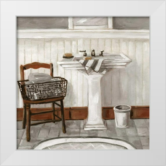 Robinson, Carol 15x15 White Modern Wood Framed Museum Art Print Titled - Rinse Simplicity