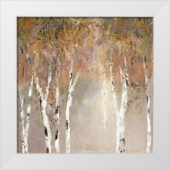 Robinson, Carol 15x15 White Modern Wood Framed Museum Art Print Titled - Sunlit Birch II