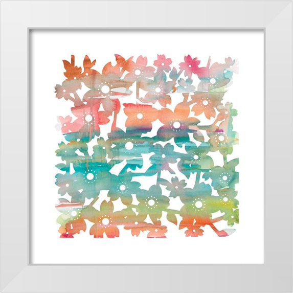 Robinson, Carol 15x15 White Modern Wood Framed Museum Art Print Titled - Whimsical I