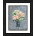 thumbnail image 1 of Robinson, Carol 15x18 Black Ornate Wood Framed with Double Matting Museum Art Print Titled - Hydrangea on Galvanized Metal, 1 of 4
