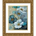 thumbnail image 1 of Robinson, Carol 15x18 Gold Ornate Wood Framed with Double Matting Museum Art Print Titled - Blue Denim Garden I, 1 of 4