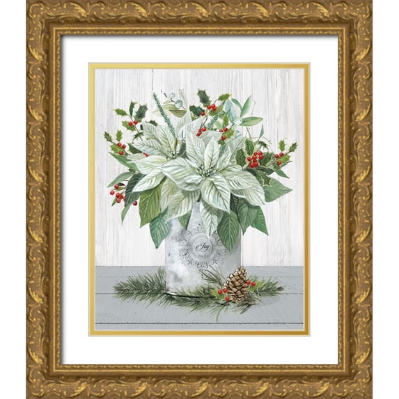 Robinson, Carol 15x18 Gold Ornate Wood Framed with Double Matting Museum Art Print Titled - Farmhouse Christmas Joy
