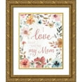 thumbnail image 1 of Robinson, Carol 15x18 Gold Ornate Wood Framed with Double Matting Museum Art Print Titled - Love Mom, 1 of 4