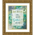 thumbnail image 1 of Robinson, Carol 15x18 Gold Ornate Wood Framed with Double Matting Museum Art Print Titled - Welcome Blessing II, 1 of 4
