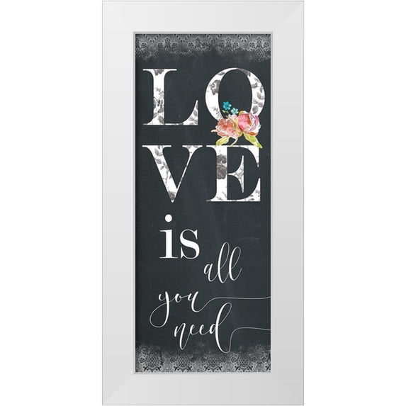 Robinson, Carol 15x32 White Modern Wood Framed Museum Art Print Titled - Chalky Love