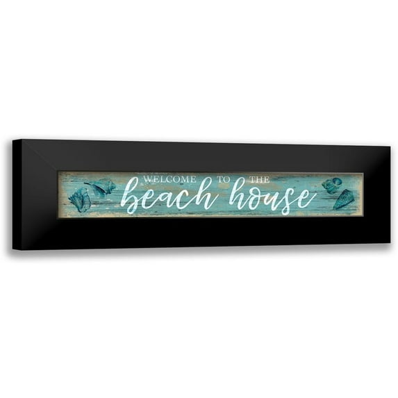 Robinson, Carol 18x6 Black Modern Framed Museum Art Print Titled - Beach House