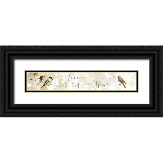 Robinson, Carol 18x6 Black Ornate Wood Framed with Double Matting Museum Art Print Titled - Love Will Lead