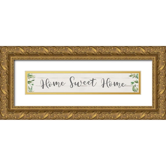 Robinson, Carol 18x6 Gold Ornate Wood Framed with Double Matting Museum Art Print Titled - Home Sweet Home