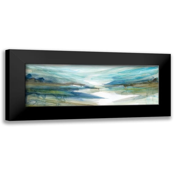 Robinson, Carol 18x9 Black Modern Framed Museum Art Print Titled - Spring Reflection II