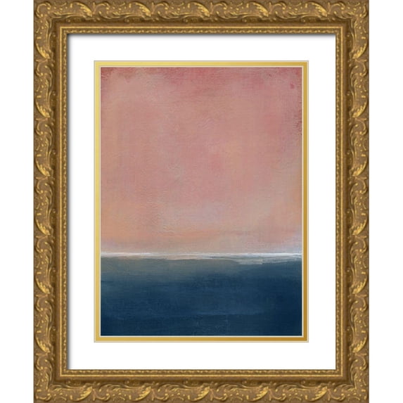 Robinson, Carol 19x24 Gold Ornate Wood Framed with Double Matting Museum Art Print Titled - Sunset