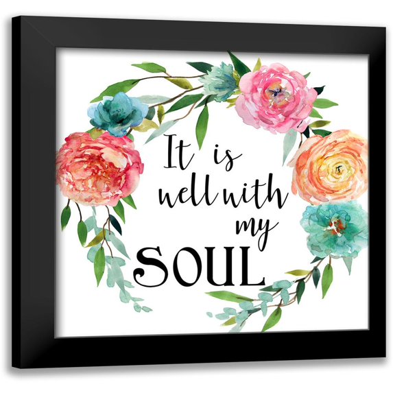 Robinson, Carol 20x20 Black Modern Framed Museum Art Print Titled - Bright Sentiment II