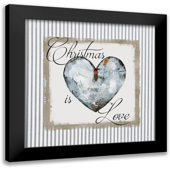 Robinson, Carol 20x20 Black Modern Framed Museum Art Print Titled - Christmas is Love