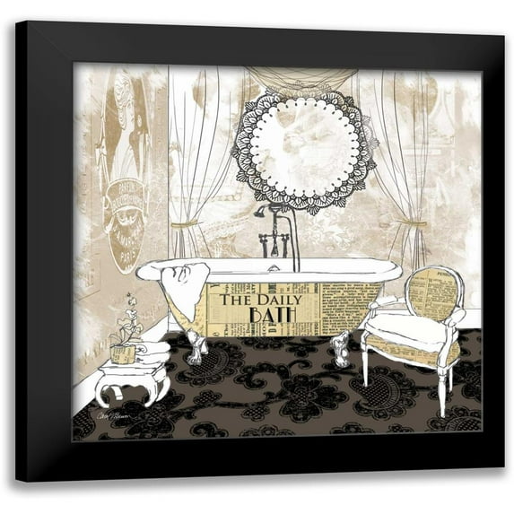 Robinson, Carol 20x20 Black Modern Framed Museum Art Print Titled - Daily Bath