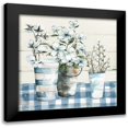 thumbnail image 1 of Robinson, Carol 20x20 Black Modern Framed Museum Art Print Titled - Gingham Blues, 1 of 5