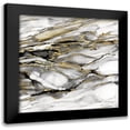 thumbnail image 1 of Robinson, Carol 20x20 Black Modern Framed Museum Art Print Titled - Marbled Gold I, 1 of 5