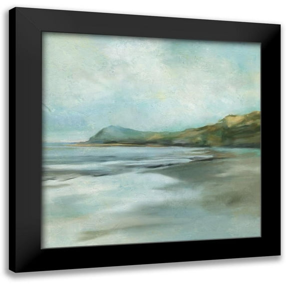Robinson, Carol 20x20 Black Modern Framed Museum Art Print Titled - Ocean Cliffs