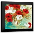thumbnail image 1 of Robinson, Carol 20x20 Black Modern Framed Museum Art Print Titled - Vibrant Bouquet I, 1 of 5