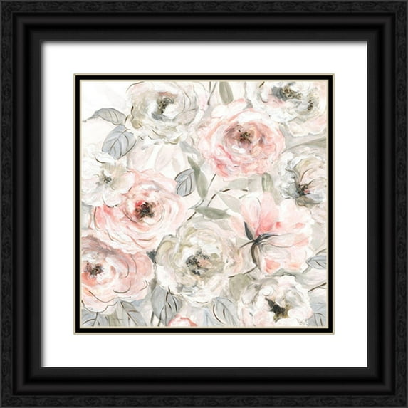 Robinson, Carol 20x20 Black Ornate Wood Framed with Double Matting Museum Art Print Titled - Blushing Fancy