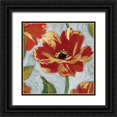 thumbnail image 1 of Robinson, Carol 20x20 Black Ornate Wood Framed with Double Matting Museum Art Print Titled - Crimson Crush III, 1 of 4