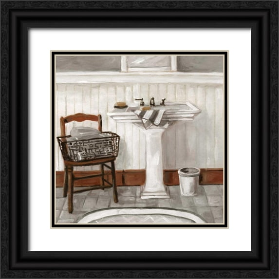 Robinson, Carol 20x20 Black Ornate Wood Framed with Double Matting Museum Art Print Titled - Rinse Simplicity