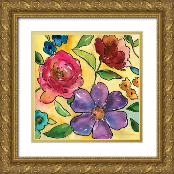 Robinson, Carol 20x20 Gold Ornate Wood Framed with Double Matting Museum Art Print Titled - Bright and Colorful